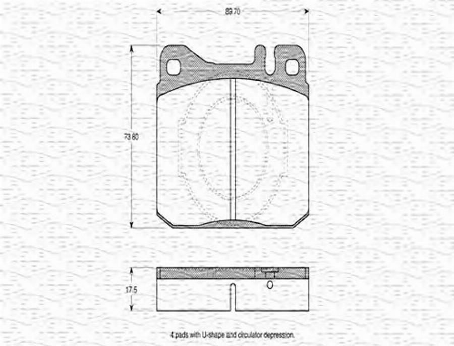 Magneti Marelli 363702160160 - Kit pastiglie freno, Freno a disco autozon.pro