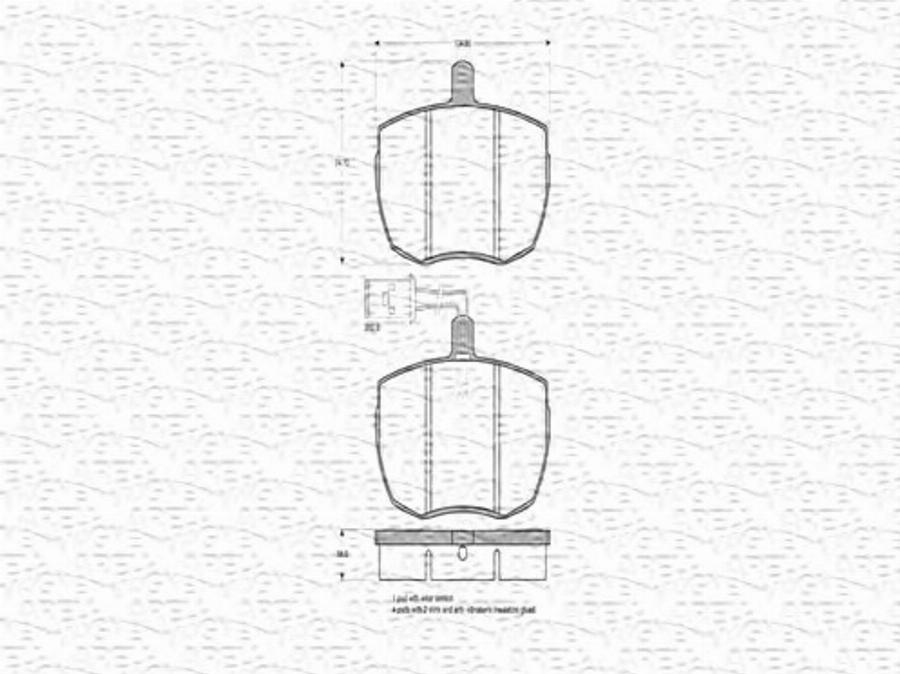 Magneti Marelli 363702160168 - Kit pastiglie freno, Freno a disco autozon.pro