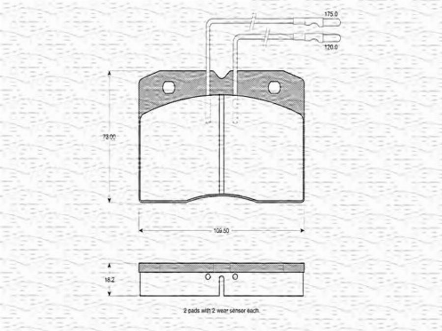 Magneti Marelli 363702160162 - Kit pastiglie freno, Freno a disco autozon.pro