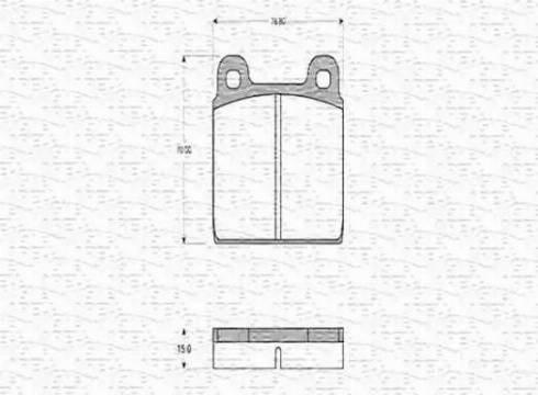 Magneti Marelli 363702160105 - Kit pastiglie freno, Freno a disco autozon.pro