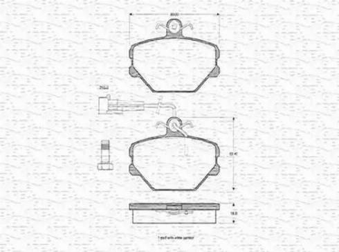 Magneti Marelli 363702160184 - Kit pastiglie freno, Freno a disco autozon.pro