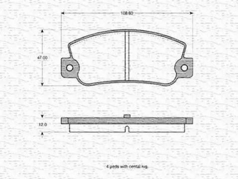 Magneti Marelli 363702160179 - Kit pastiglie freno, Freno a disco autozon.pro