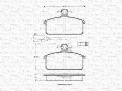 Magneti Marelli 363702160174 - Kit pastiglie freno, Freno a disco autozon.pro