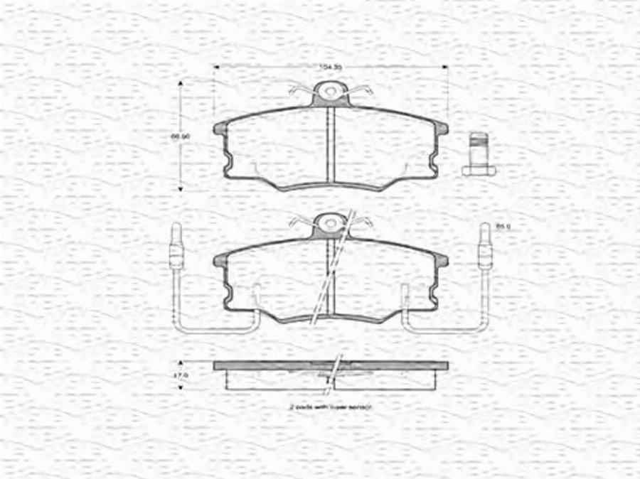 Magneti Marelli 363702160178 - Kit pastiglie freno, Freno a disco autozon.pro