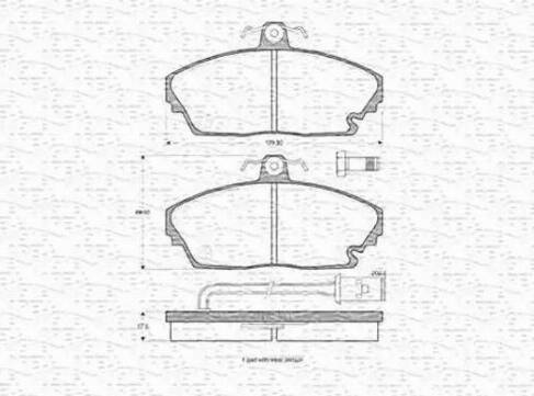 Magneti Marelli 363702160855 - Kit pastiglie freno, Freno a disco autozon.pro