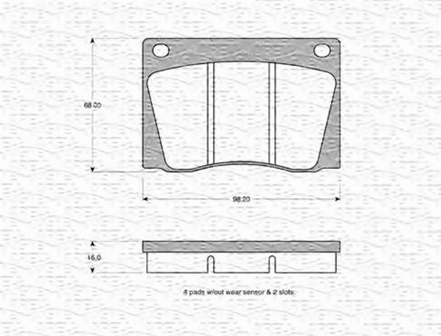 Magneti Marelli 363702160862 - Kit pastiglie freno, Freno a disco autozon.pro