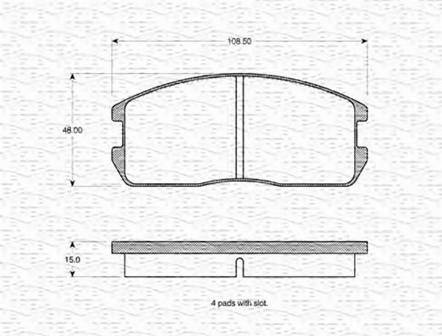 Magneti Marelli 363702160809 - Kit pastiglie freno, Freno a disco autozon.pro