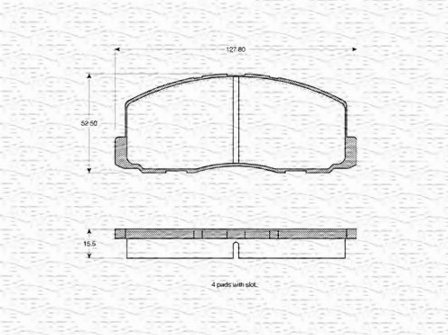 Magneti Marelli 363702160805 - Kit pastiglie freno, Freno a disco autozon.pro