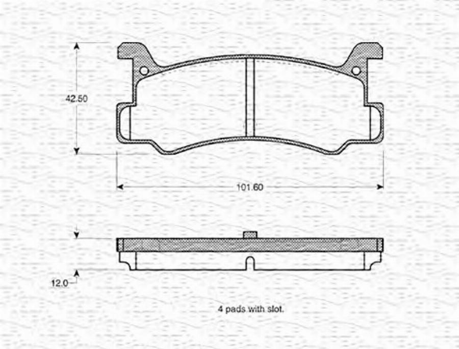 Magneti Marelli 363702160817 - Kit pastiglie freno, Freno a disco autozon.pro