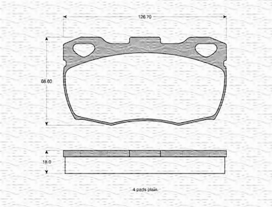 Magneti Marelli 363702160829 - Kit pastiglie freno, Freno a disco autozon.pro