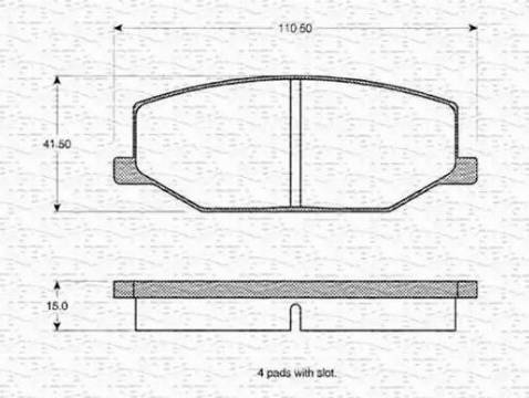 Magneti Marelli 363702160824 - Kit pastiglie freno, Freno a disco autozon.pro