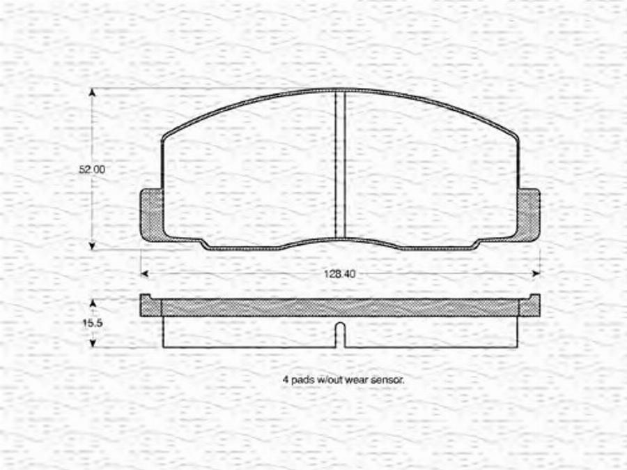 Magneti Marelli 363702160826 - Kit pastiglie freno, Freno a disco autozon.pro