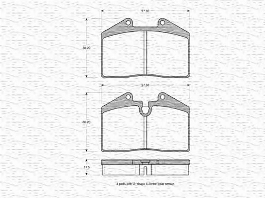 Magneti Marelli 363702160820 - Kit pastiglie freno, Freno a disco autozon.pro