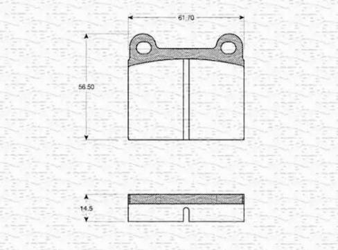 Magneti Marelli 363702160877 - Kit pastiglie freno, Freno a disco autozon.pro