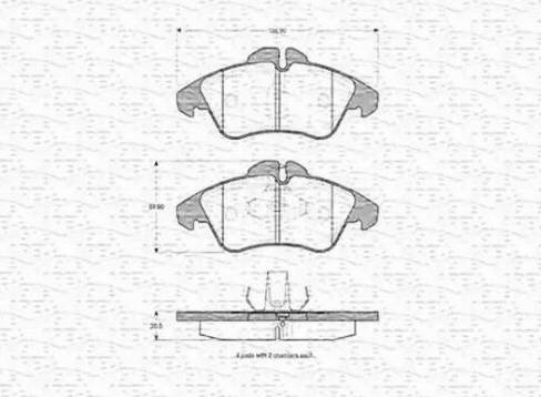 Magneti Marelli 363702160394 - Kit pastiglie freno, Freno a disco autozon.pro