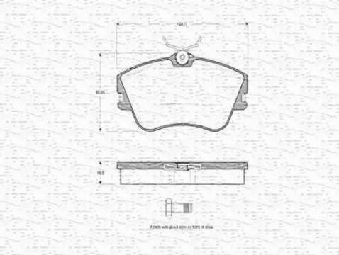 Magneti Marelli 363702160347 - Kit pastiglie freno, Freno a disco autozon.pro