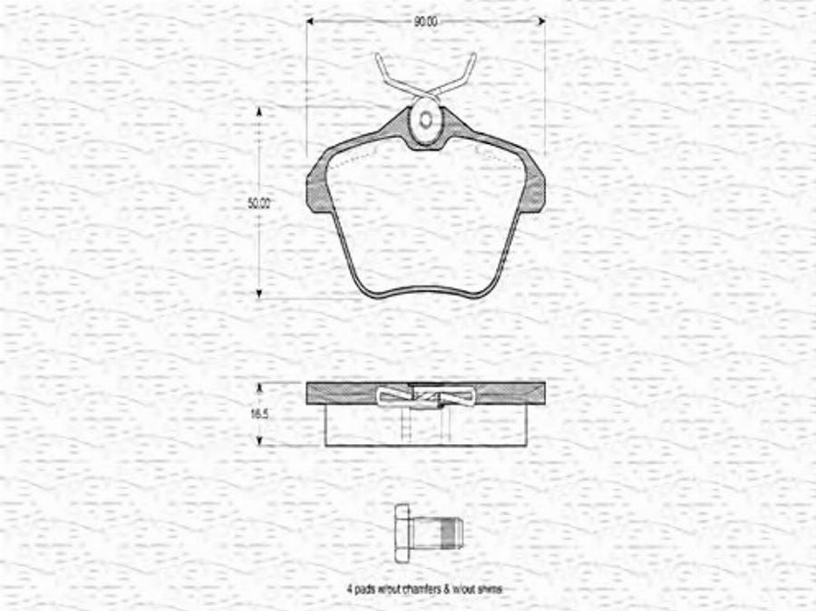 Magneti Marelli 363702160359 - Kit pastiglie freno, Freno a disco autozon.pro