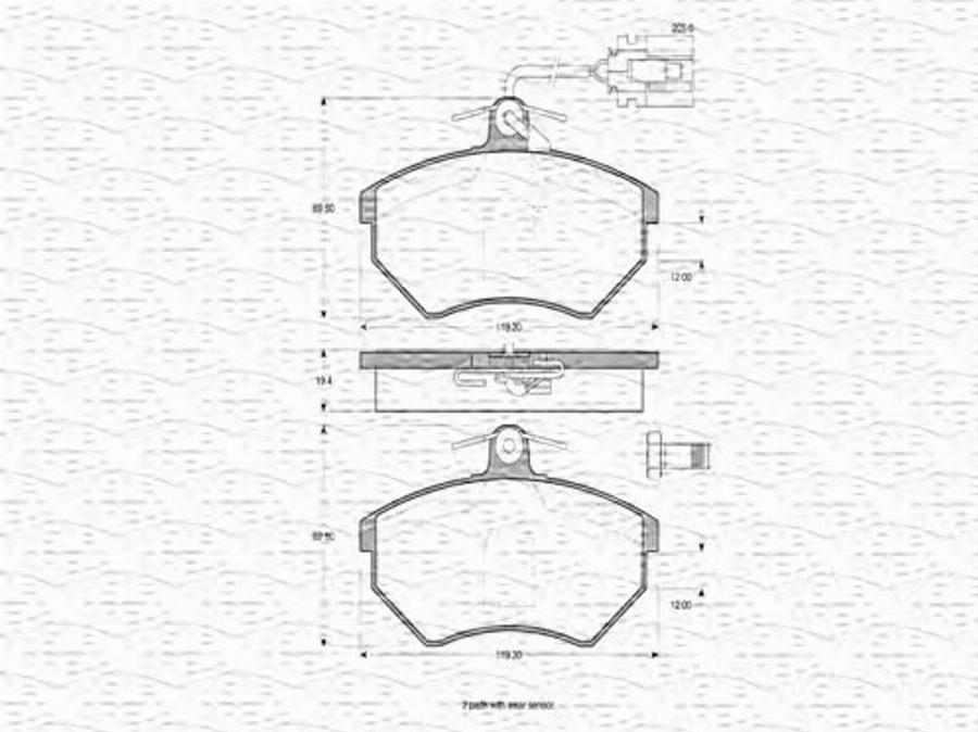 Magneti Marelli 363702160364 - Kit pastiglie freno, Freno a disco autozon.pro