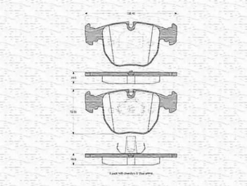 Magneti Marelli 363702160368 - Kit pastiglie freno, Freno a disco autozon.pro