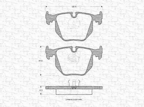 Magneti Marelli 363702160367 - Kit pastiglie freno, Freno a disco autozon.pro