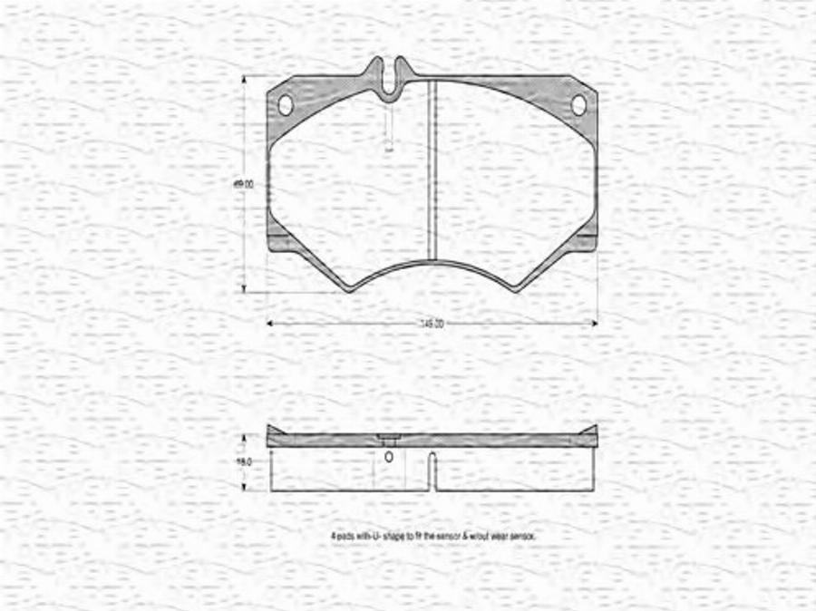 Magneti Marelli 363702160309 - Kit pastiglie freno, Freno a disco autozon.pro