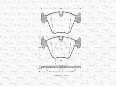 Magneti Marelli 430216170307 - Kit pastiglie freno, Freno a disco autozon.pro