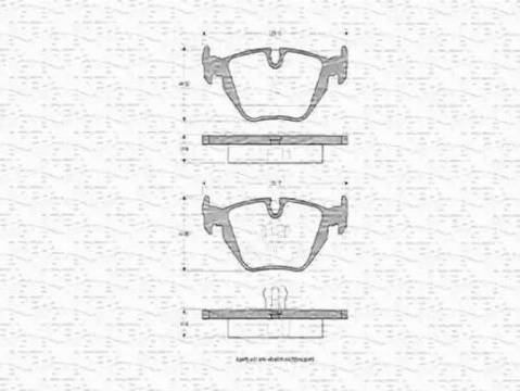 Magneti Marelli 363702160316 - Kit pastiglie freno, Freno a disco autozon.pro