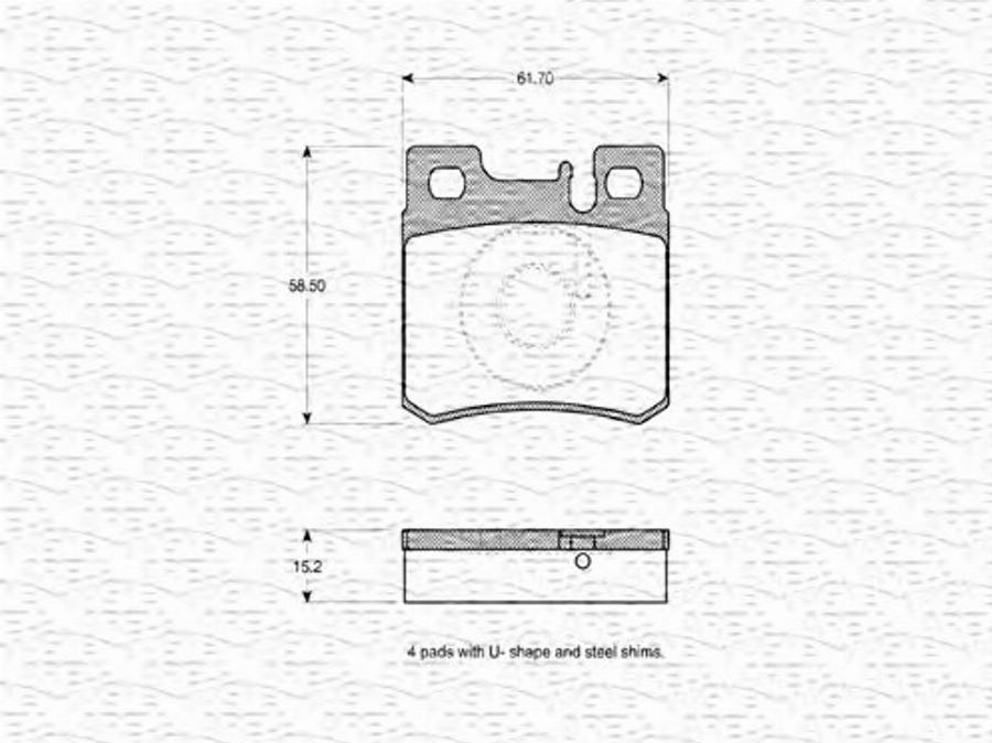 Magneti Marelli 363702160339 - Kit pastiglie freno, Freno a disco autozon.pro