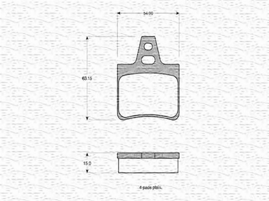 Magneti Marelli 363702160329 - Kit pastiglie freno, Freno a disco autozon.pro