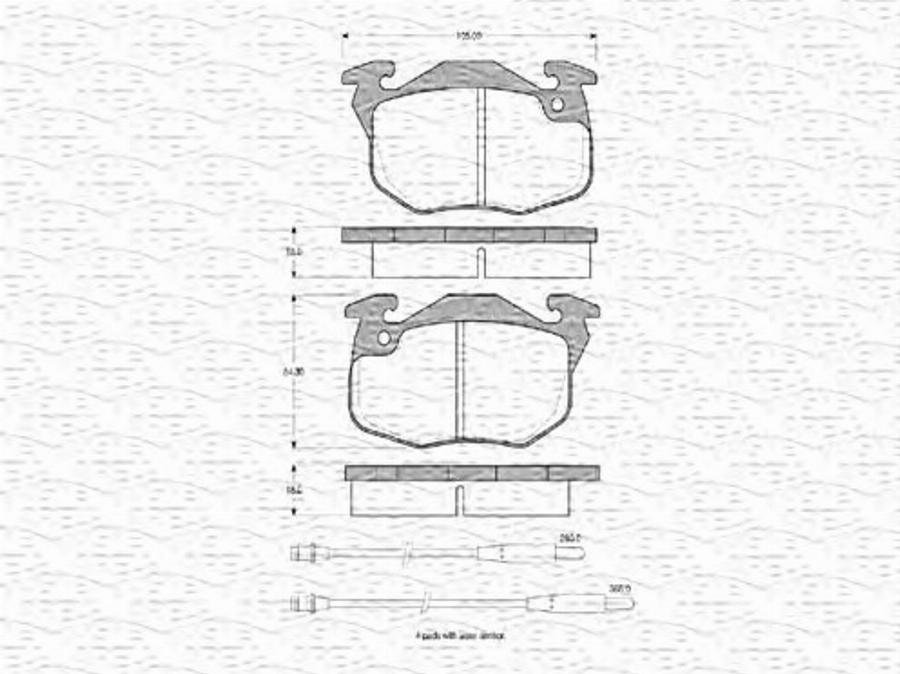 Magneti Marelli 363702160295 - Kit pastiglie freno, Freno a disco autozon.pro