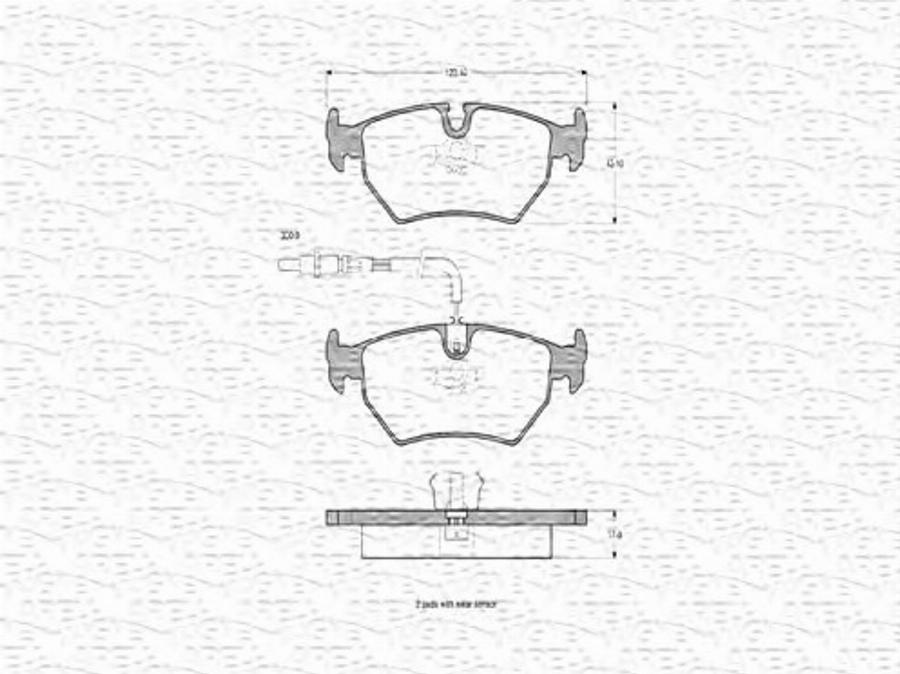 Magneti Marelli 363702160291 - Kit pastiglie freno, Freno a disco autozon.pro