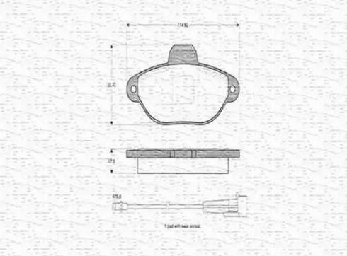 Magneti Marelli 363702160298 - Kit pastiglie freno, Freno a disco autozon.pro