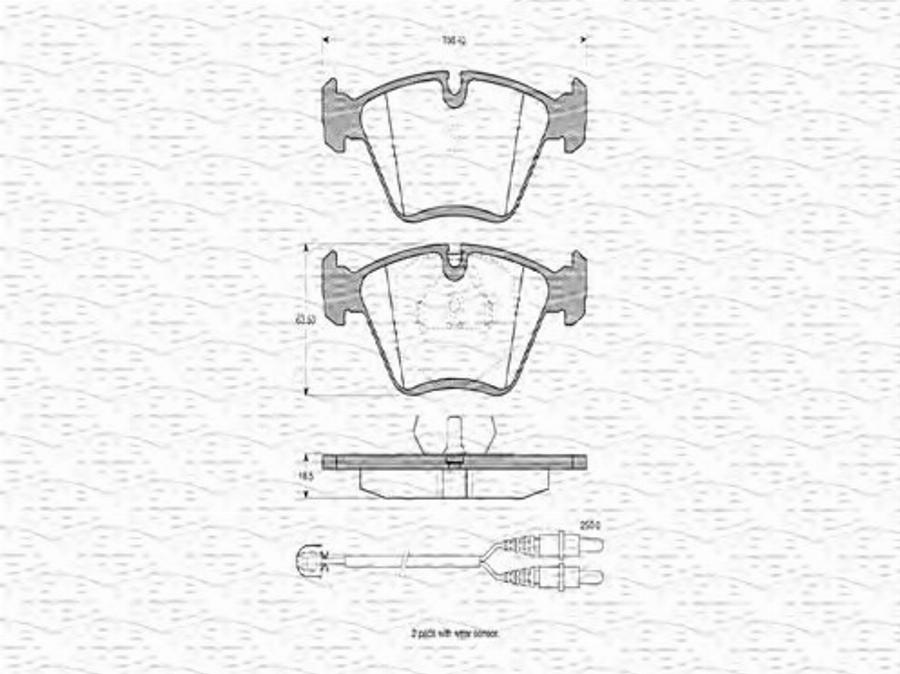 Magneti Marelli 363702160261 - Kit pastiglie freno, Freno a disco autozon.pro