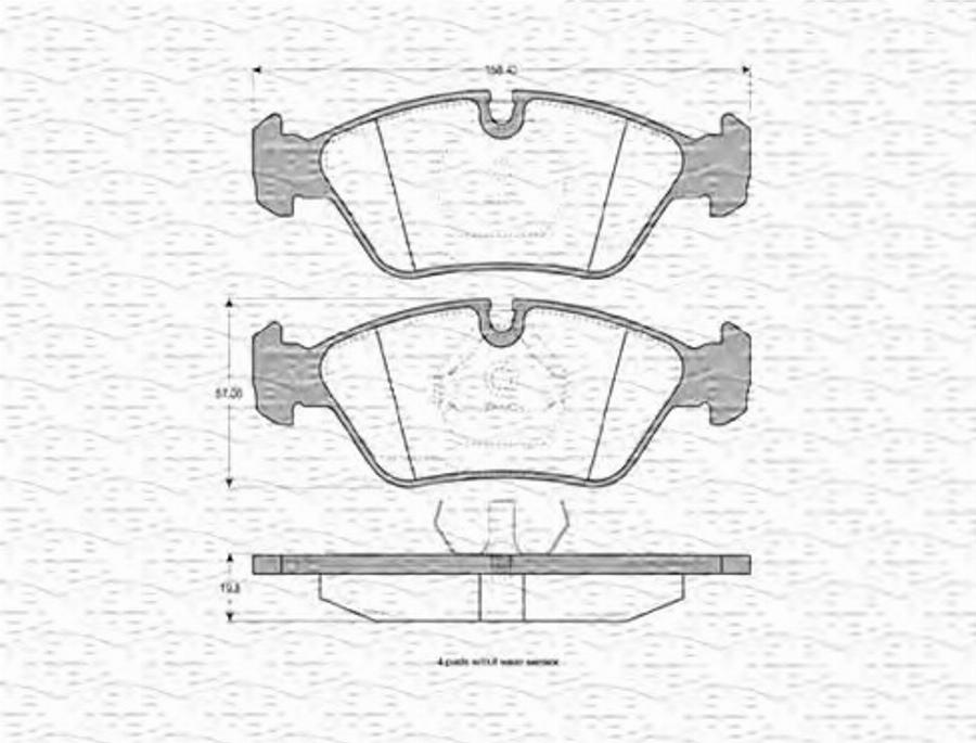 Magneti Marelli 363702160203 - Kit pastiglie freno, Freno a disco autozon.pro