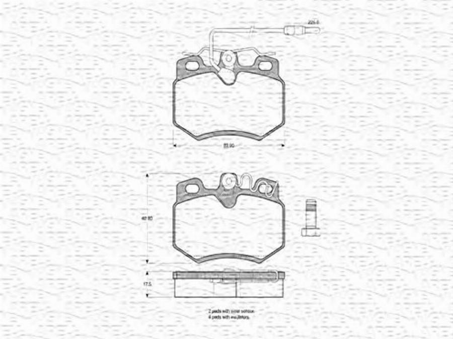 Magneti Marelli 363702160213 - Kit pastiglie freno, Freno a disco autozon.pro