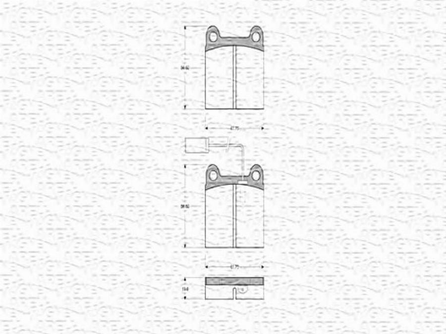 Magneti Marelli 363702160281 - Kit pastiglie freno, Freno a disco autozon.pro