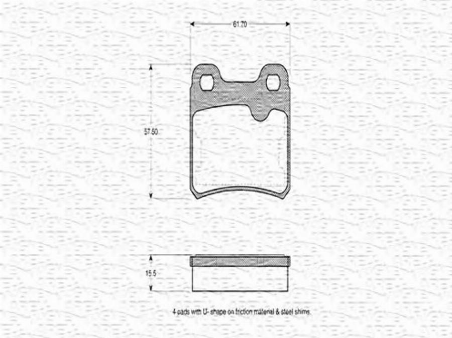 Magneti Marelli 363702160272 - Kit pastiglie freno, Freno a disco autozon.pro