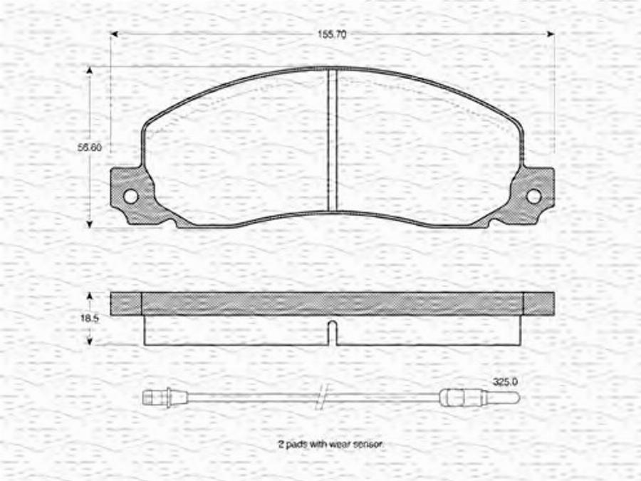 Magneti Marelli 363702160798 - Kit pastiglie freno, Freno a disco autozon.pro