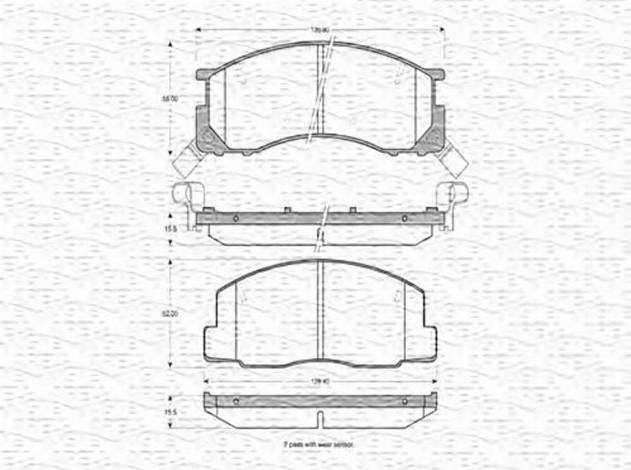 Magneti Marelli 363702160747 - Kit pastiglie freno, Freno a disco autozon.pro