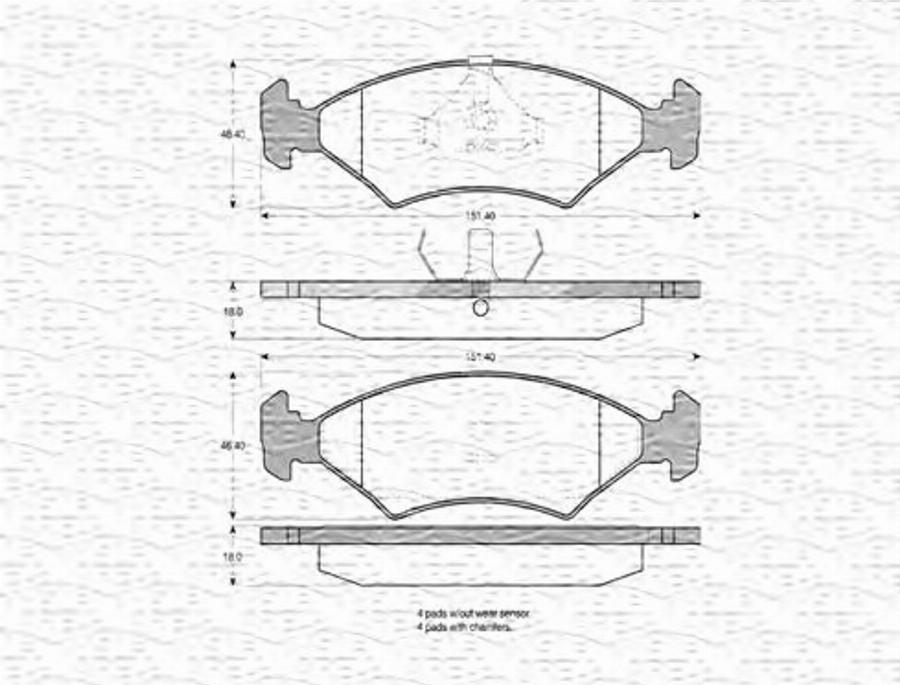 Magneti Marelli 363702160712 - Kit pastiglie freno, Freno a disco autozon.pro