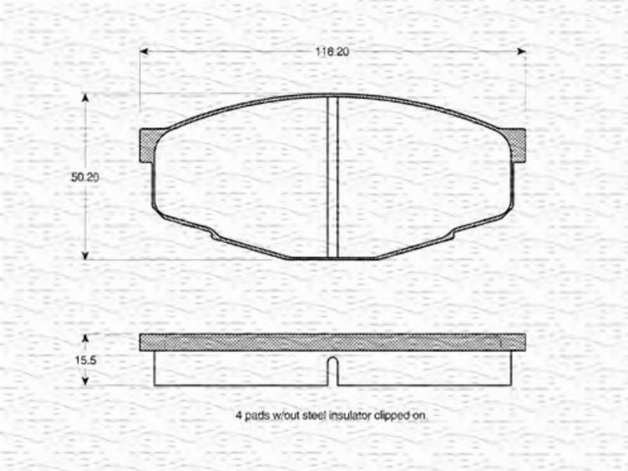 Magneti Marelli 363702160734 - Kit pastiglie freno, Freno a disco autozon.pro