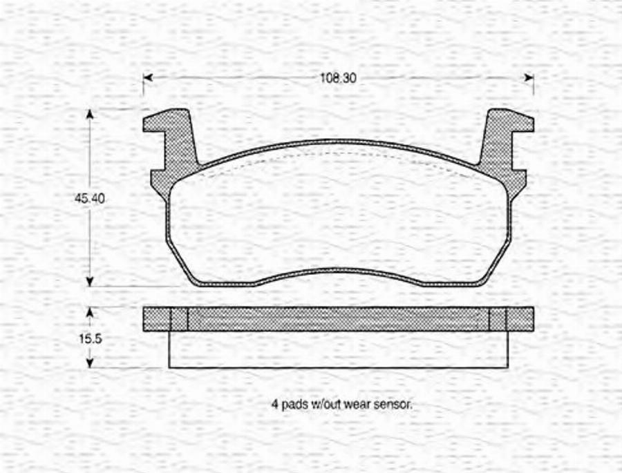 Magneti Marelli 363702160737 - Kit pastiglie freno, Freno a disco autozon.pro