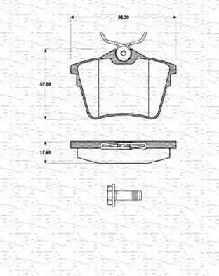 Magneti Marelli 363702161415 - Kit pastiglie freno, Freno a disco autozon.pro