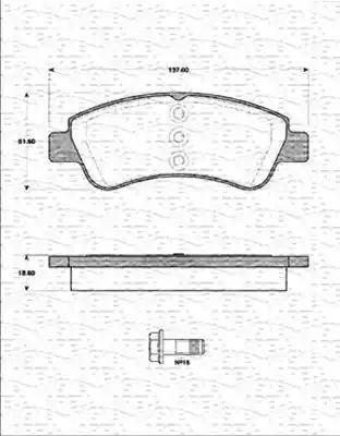 Magneti Marelli 363702161418 - Kit pastiglie freno, Freno a disco autozon.pro