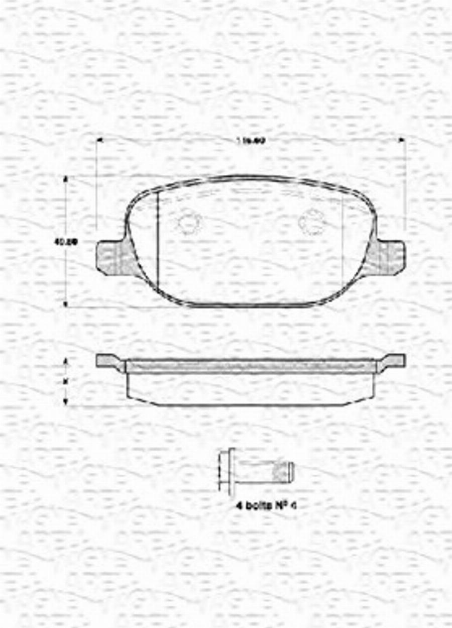 Magneti Marelli 363702161434 - Kit pastiglie freno, Freno a disco autozon.pro