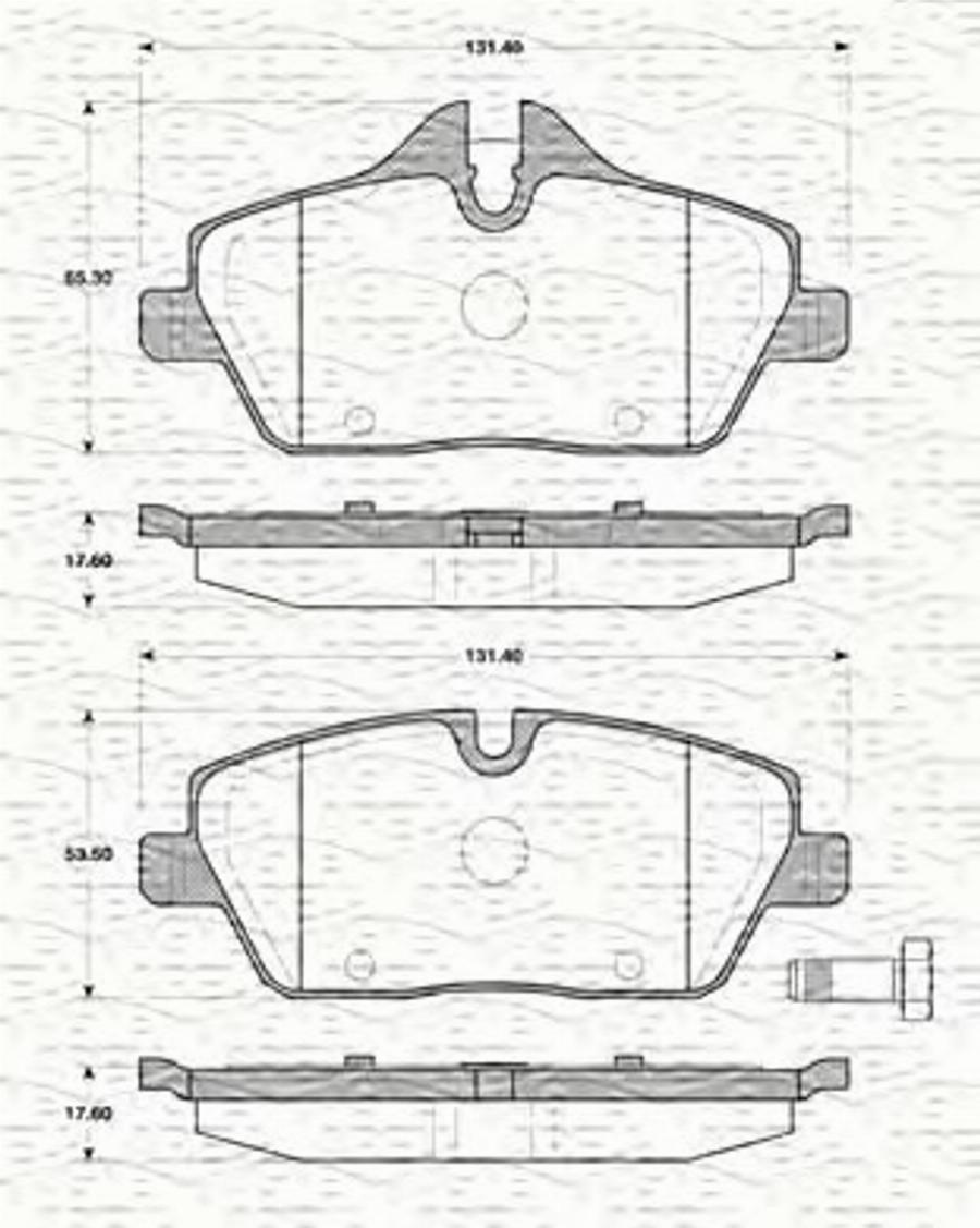 Magneti Marelli 363702161426 - Kit pastiglie freno, Freno a disco autozon.pro