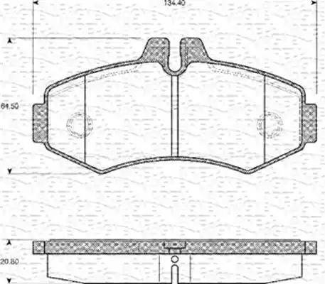 Magneti Marelli 363702161094 - Kit pastiglie freno, Freno a disco autozon.pro