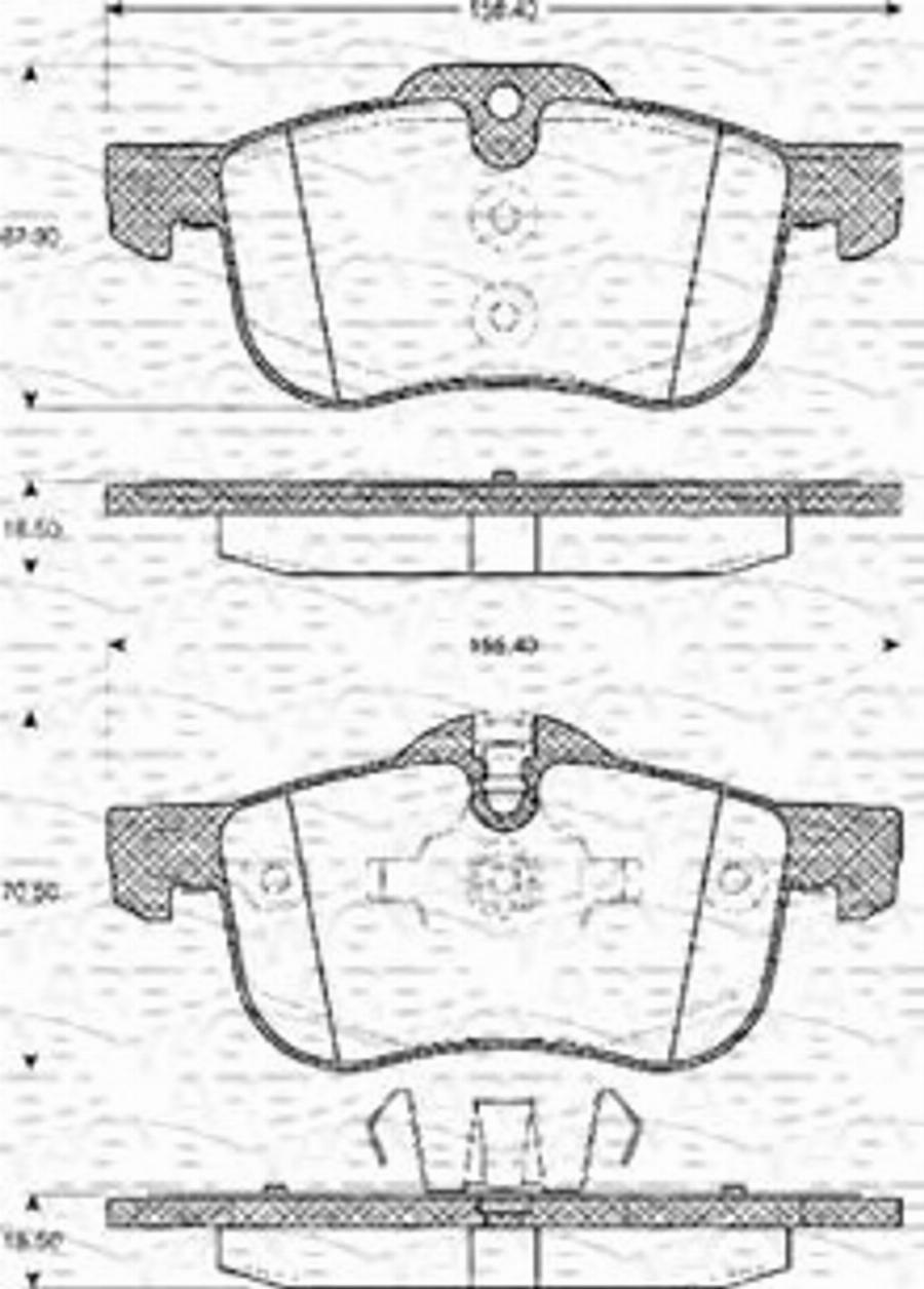 Magneti Marelli 363702161095 - Kit pastiglie freno, Freno a disco autozon.pro