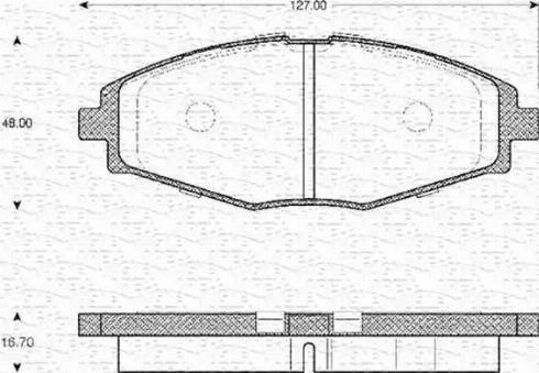 Magneti Marelli 363702161051 - Kit pastiglie freno, Freno a disco autozon.pro