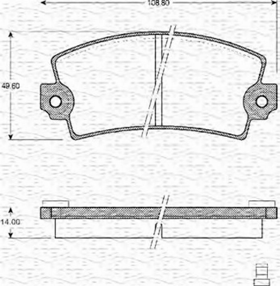 Magneti Marelli 363702161064 - Kit pastiglie freno, Freno a disco autozon.pro